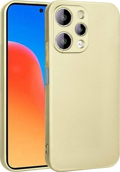 Xiaomi Redmi 12 İle Uyumlu Kılıf Soft Premium Yumuşak Silikon Telefon Kılıfı Kapak Gold
