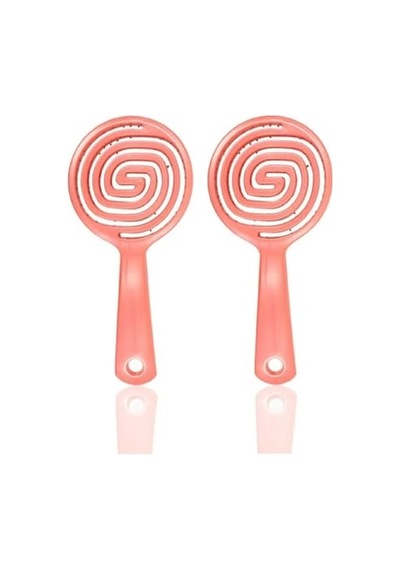 Professional Üç Boyutlu Oval Saç Fırçası Pembe X 2 Genel