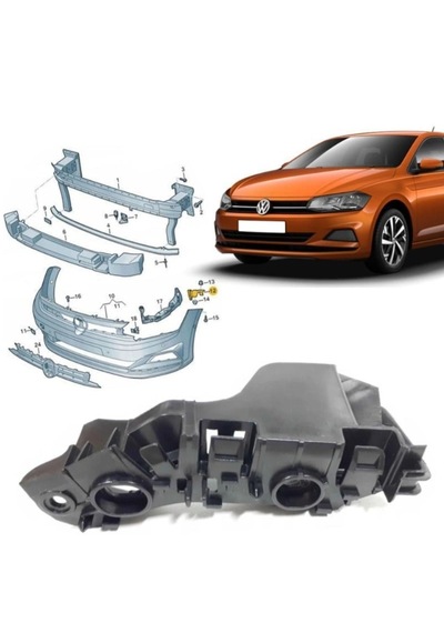 Vw Polo 2018 Sonrası Sol Ön Tampon Braketi 2g0807183
