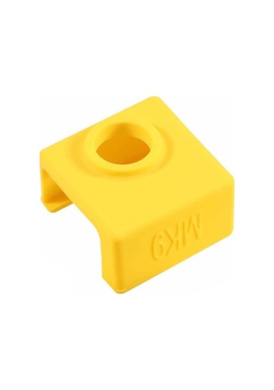 Koodmax 2 Adet E3d-v6 Sıcaklığa Dayanıklı Mk7 / Mk8 / Mk9 Alüminyum Isıtıcı Blok Silikon Kılıfı Sarı