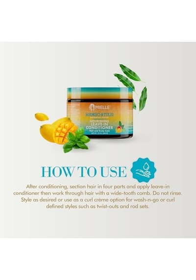 Mango &amp Tulsi Besleyici Durulanmayan Saç Kremi 340gr Unisex