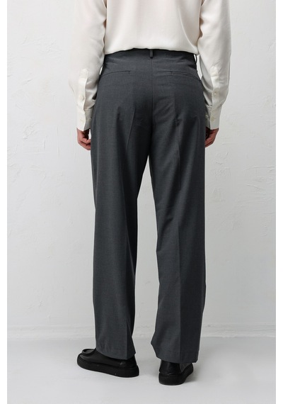 Antioch Relaxed Fit Pileli Erkek Pantolon Gri