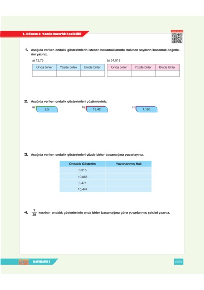 Süper Combo Matematik 6. Sınıf Soru Bankası