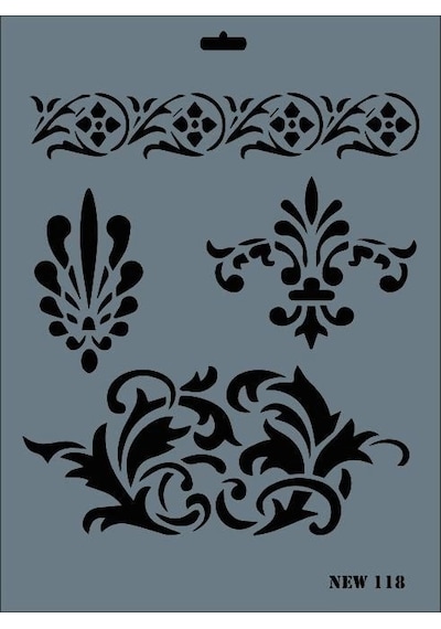 Mey İthalat Rich New Seri N-118 Stencil 35x25 Cm
