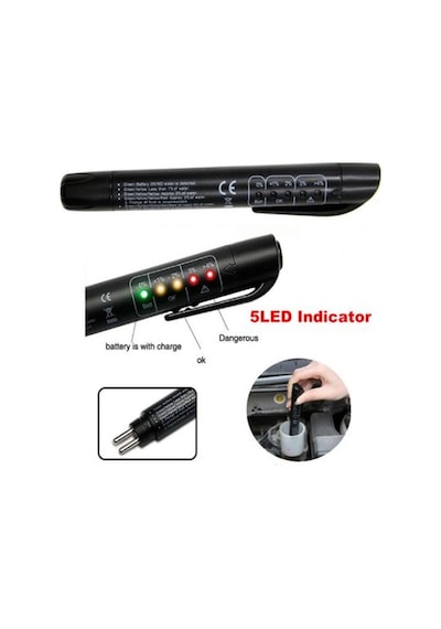Koodmax Fren Hidrolik Yağı Ölçüm Cihazı Led Göstergeli Test Kalemi