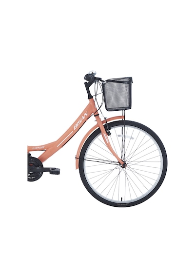 Lotus Şehir Bisikleti 34 Cm V 24 Jant 21 Vites Mercan Beyaz Mercan