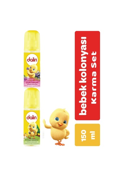 Dalin Bebek Kolonyası 150Ml (Orman Esintisi-Çiçek Bahçesi) Karma