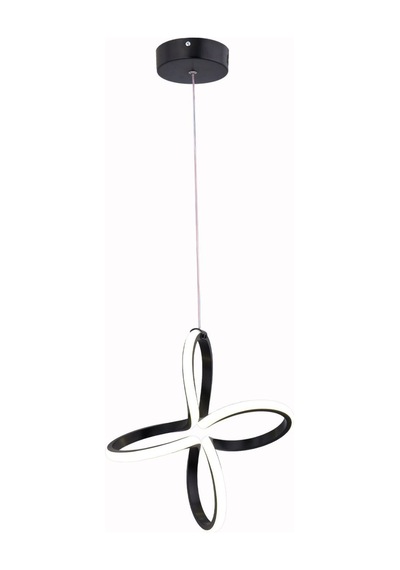 Lily Tek Top Led Sarkıt Avize,siyah,3 Renk Yanabilen Led Avize, Modern Salon Oda Led Avize