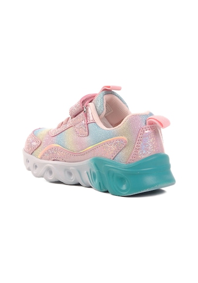 United Colors of Benetton Pembe Cırtlı Işıklı Kız Çocuk Spor Ayakkabı Bnı-10136 B