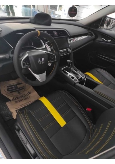 Honda Civic Araca Özel Deri Oto Koltuk Kılıfı (468842144)