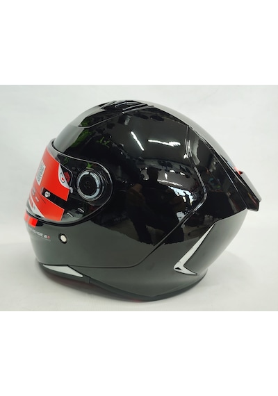 Mt Revenge 2 Solid A11 Şeffaf Vizörlü Kask Parlak Siyah