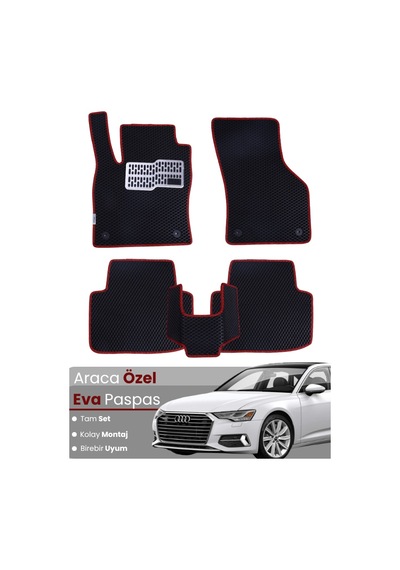Audi A6 Sedan 2019-2025 Uyumlu Eva Paspas Tam Set Araca Özel,su Geçirmez,kolay Montaj 931