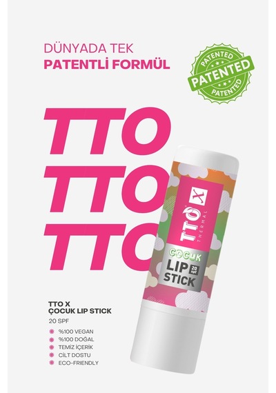 Tto X Çocuklara Özel 20 Spf Korumalı Lipstick