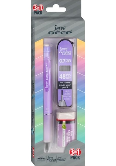 Serve Deep 3'lü Okul Seti Mor