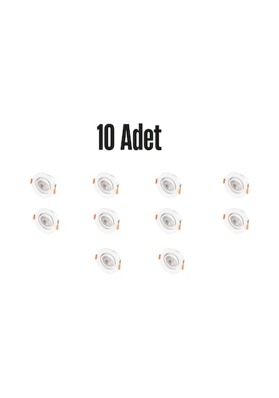 Ct-5204 Akik 7w Spot 10 Adet Gün Işığı