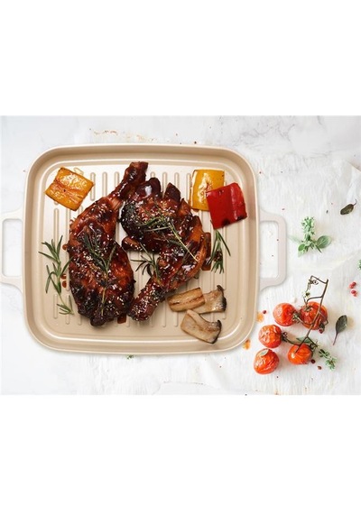 Neoflam Fika Dikdörtgen Alüminyum Grill Tava 28 CM