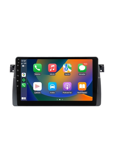 ExvoL  Bmw E46 Multimedya 9 İnc Hd Ips Ekran Android 10.1 Sürüm Ram 2 Hafıza 32