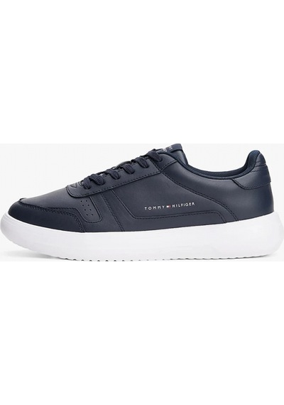 Tommy Hilfiger Modern Hafif Tabanlı Deri Erkek Sneaker Fm0fm05529dw5 Mavi