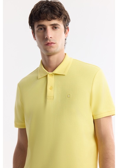 Avva Erkek Sarı Kıvrılmaz Polo Yaka %100 Pamuk Basic Regular Fit T-shirt B001032 Avva Erkek Sarı Kıvrılmaz Polo Yaka %100 Pamuk Basic Regular Fit T-shirt B001032