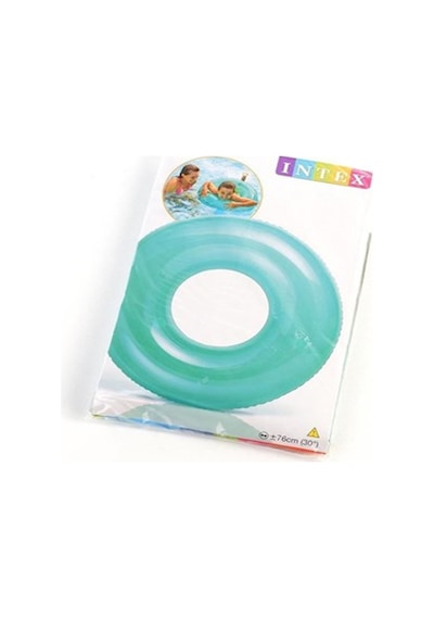 76 Cm Jumbo Deniz Havuz Simidi 8 Yaş Üstü İçin / Transparent Swim Tube - 59260 Mavi Turkuaz
