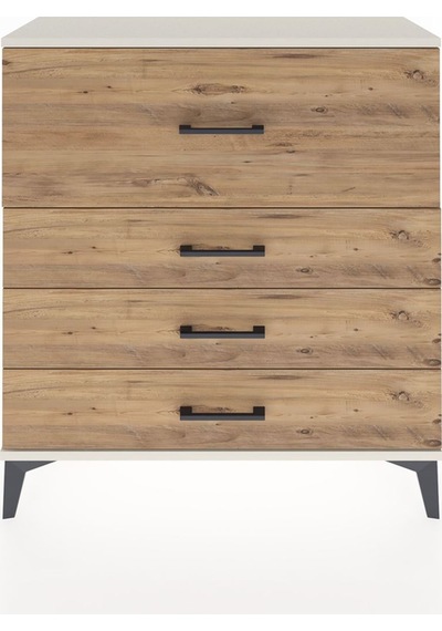 Arges Şifonyer 4 Çekmeceli 88x30x96 Aytaşı-çam Aytaşı