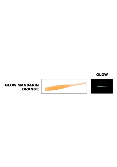 Daiwa Gekkabijin Beam Stick 2.2 5.5cm Lrf Silikon Yem 10 Adet Glow Mandarin Orange
