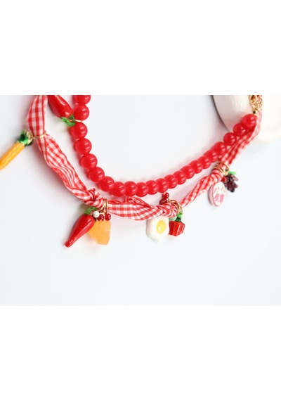 İkili Set Kolye 40 - 50 Cm Çok REnkli