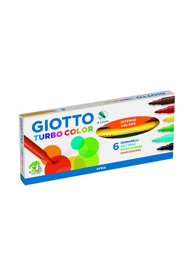 Giotto Turbo Color Keçeli Kalem Seti - 6Lı - 2.8 Mm