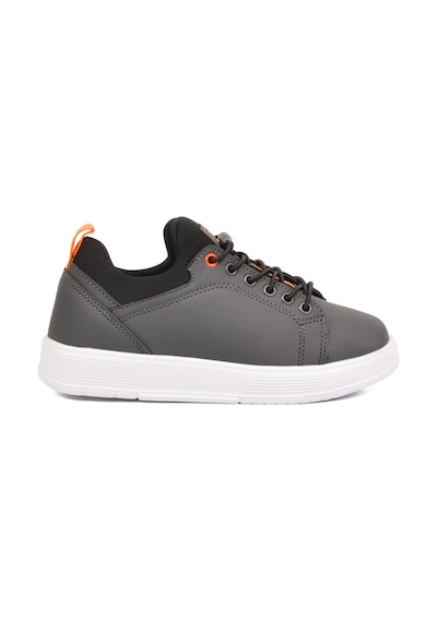 Walkway Füme Lastik Bağcıklı Comfort Rahat Tabanlı Erkek Çocuk Sneaker Balase F
