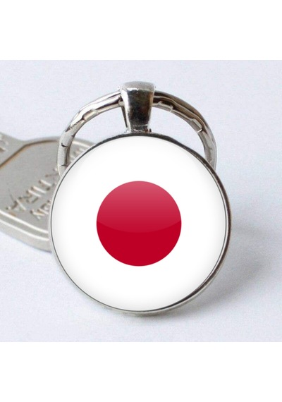 Tamgacrafts Japonya Japan Bayrağı Metal Anahtarlık Ülke Temalı Hediyelik Çok Renkli