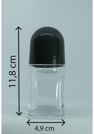 Roll-on Parfüm Şişesi 50 Ml 5 Adet Şeffaf Roll-on Boş Şişe