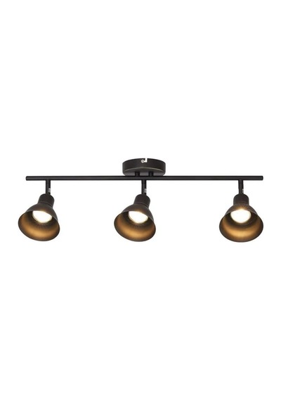 Retro Metal Siyah 3 Lü 180 Derece Hareketli Led Spot Avize Günışığı Ampullü Diğer