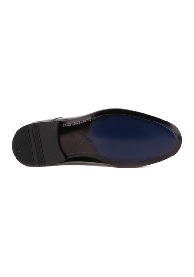 Shoetyle - Siyah Rugan Deri Bağcıklı Erkek Klasik Ayakkabı 250-2239-1232 Siyah