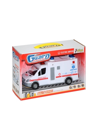 Oyuncak Ambulans Sesli Işıklı Pilli Oyuncak Can Kurtarma Aracı
