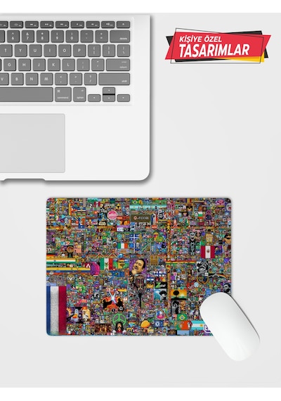 Pixel Art Twitch Özel Baskılı Mouse Pad 28x40 Cm Mousepad