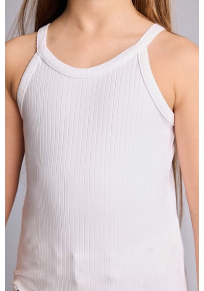 Defacto Halter Yaka Atlet Kız Çocuk H7258a826hswt34 Beyaz-wt34