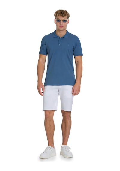 Hatemoğlu İndigo Regular Fit 100% Pamuk Polo Yaka Tişört Indigo