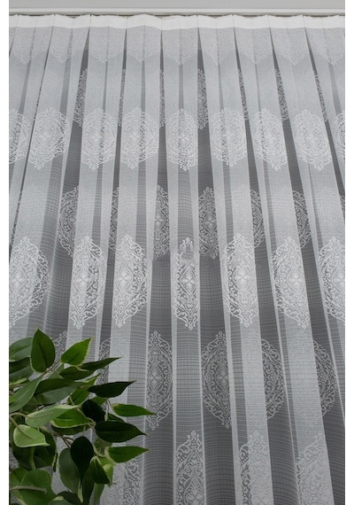 Evdepo Home Damask Kullanıma Hazır Tül Perde (546640830)