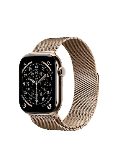 Apple Watch Series 11 MFD74TU/A GPS + Cellular 46 MM Altın Milano Loop S/M (Apple Türkiye Garantili)