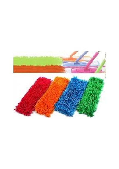 Paspas Yedeği Mikrofiber Makarna Mop Paspas Yedeği 40 Cm Çok Renkli