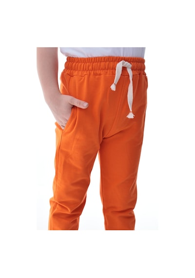 Unisex Çocuk %100 Pamuk Günlük Jogger Eşofman Altı 12 Ay 5 Yaş Turuncu