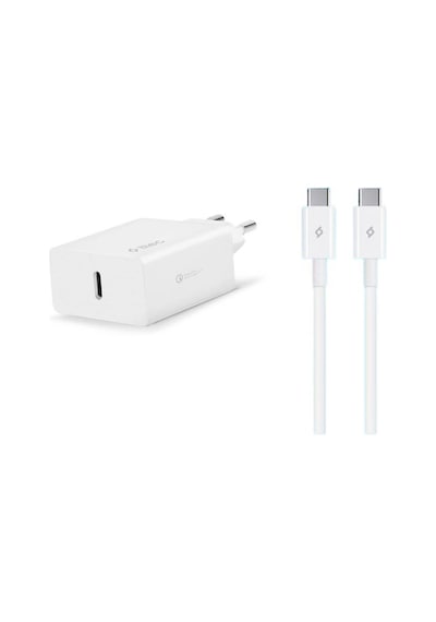 Ttec 2scs22bc Smartcharger Pd 20w Seyahat Hızlı Şarj Aleti+usb-c - Usb-c 3a Kablo Beyaz