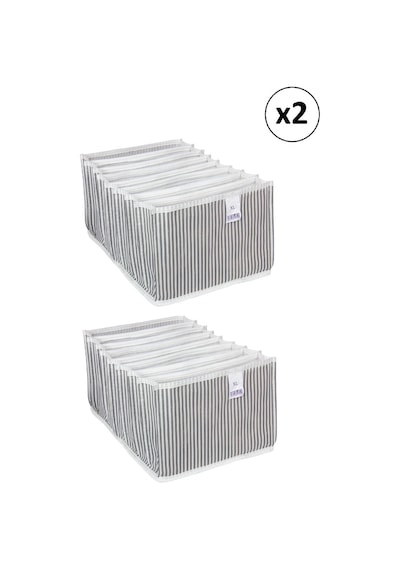 Pazar Kapısı Akordiyon Organizer Çekmece İçi Düzenleyici XL 2 Adet Gri