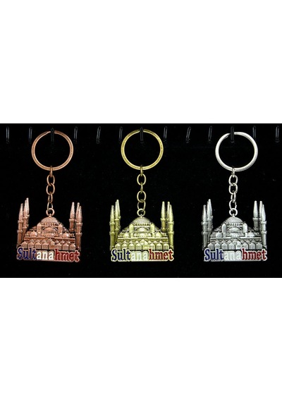 Metal Sultanahmet Anahtarlık Alk2222 Altın