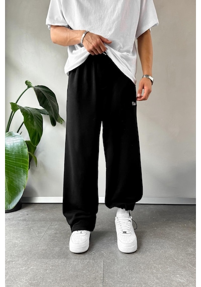 Flaw Atelier Baggy Eşofman Altı Siyah Siyah