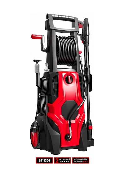 Butools ST-19 180 Çelik Şanzuman Musluk ve Kovadan Çekme Yüksek Basınçlı Yıkama Makinesi Kırmızı