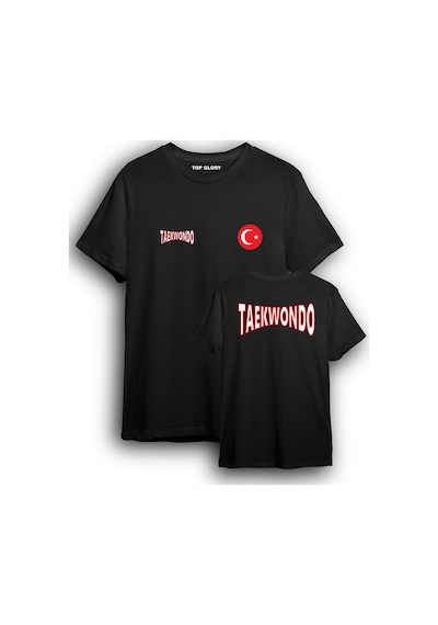 Top Glory Shine Taekwondo Milli Takım Tişörtü Taekwondo T-shirt Tkdo8402 Siyah