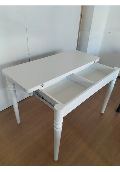 110 X 45 Katlanır Beyaz Masa