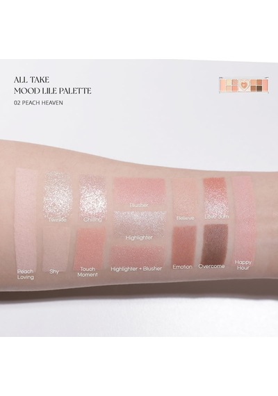 Çok Fonksiyonlu Makyaj Paleti All Take Mood Like Palette 02 Peach Heaven Peritage