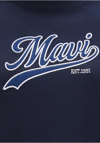 Mavi - Mavi Logo Baskılı Lacivert Tişört 1613565-82318 Lacivert